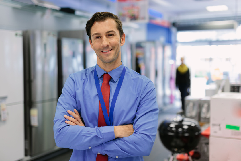 Portrait of retail store manager
