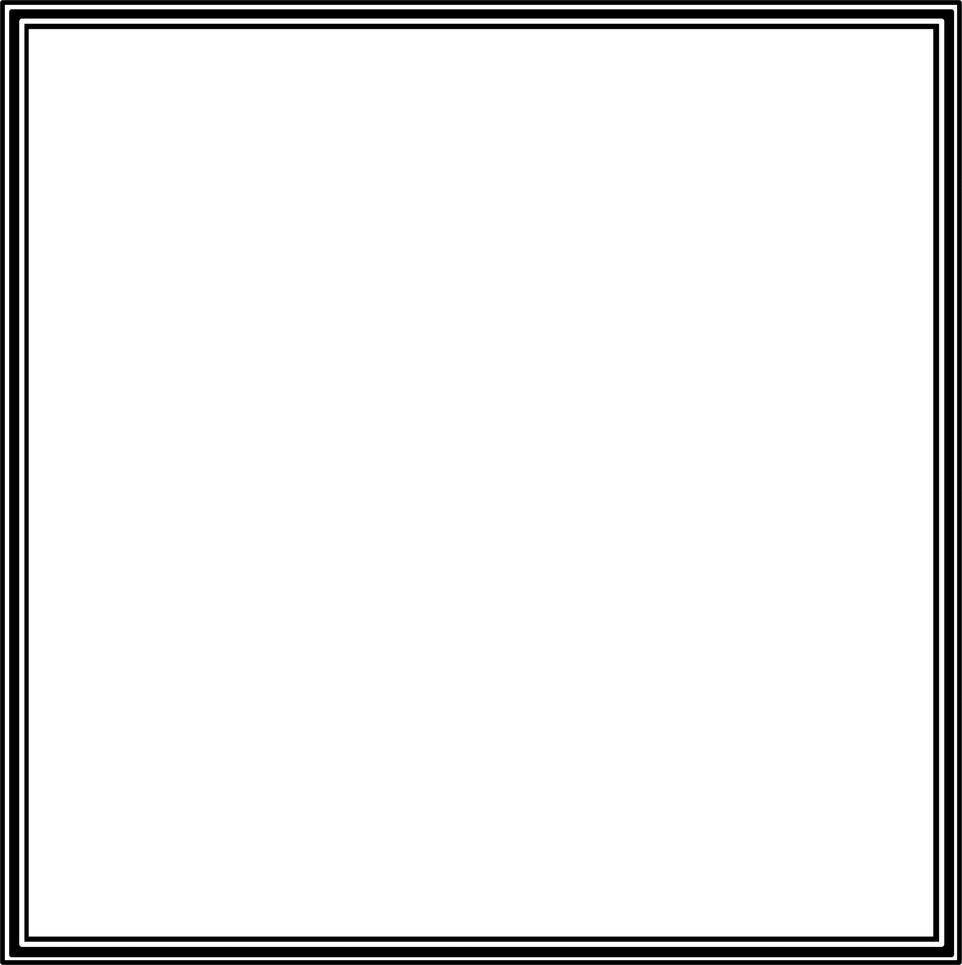 Black Triple Square Border Frame